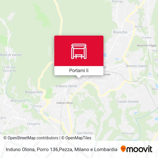Mappa Induno Olona, Porro 136,Pezza