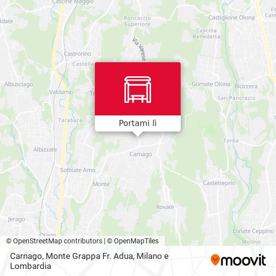 Mappa Carnago, Monte Grappa Fr. Adua