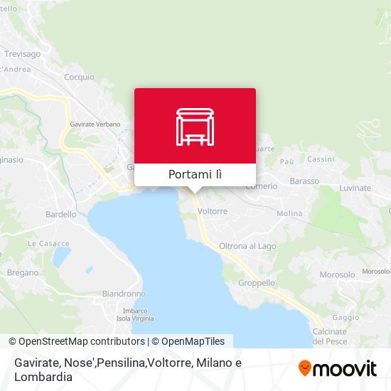 Mappa Gavirate, Nose',Pensilina,Voltorre