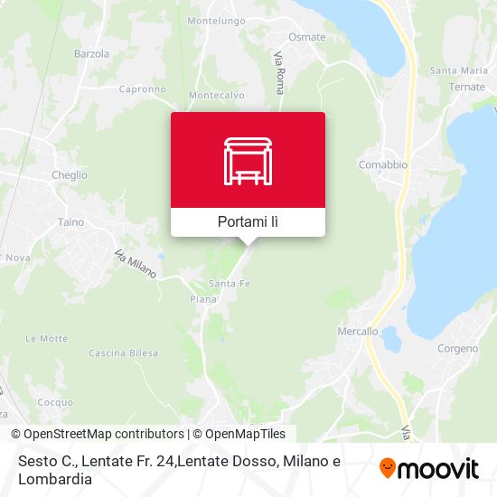 Mappa Sesto C., Lentate Fr. 24,Lentate Dosso