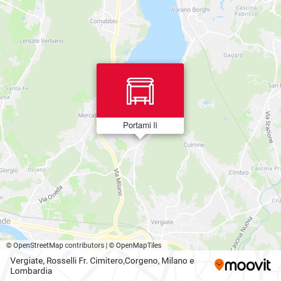 Mappa Vergiate, Rosselli Fr. Cimitero,Corgeno