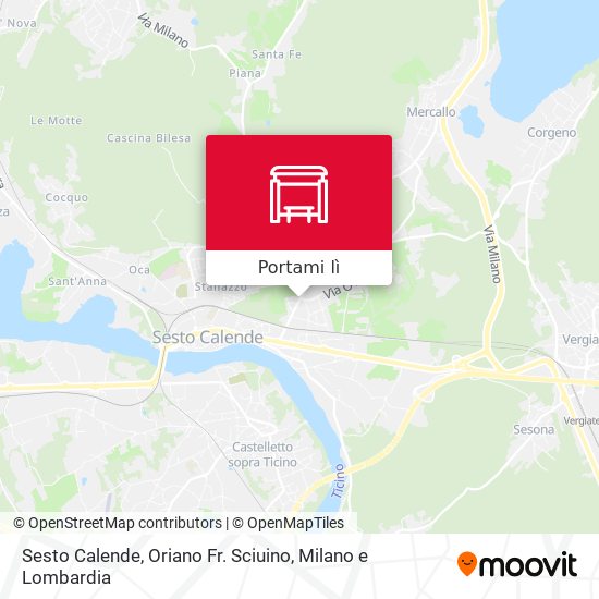 Mappa Sesto Calende, Oriano Fr. Sciuino