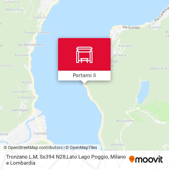 Mappa Tronzano L.M, Ss394 N28,Lato Lago Poggio