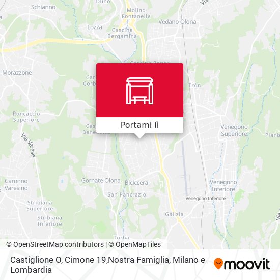 Mappa Castiglione O, Cimone 19,Nostra Famiglia
