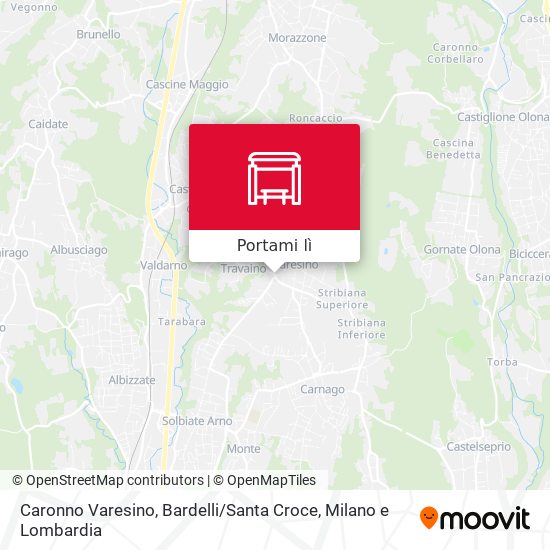 Mappa Caronno Varesino, Bardelli / Santa Croce