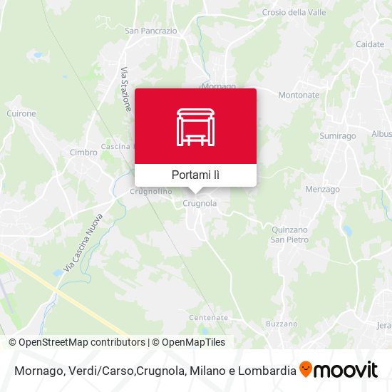 Mappa Mornago, Verdi/Carso,Crugnola