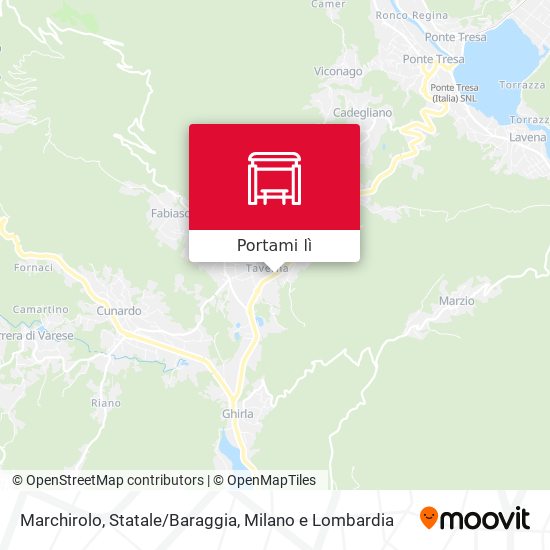 Mappa Marchirolo, Statale/Baraggia
