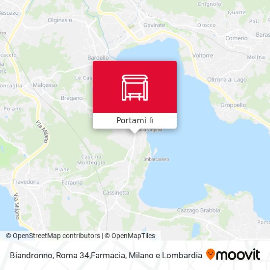 Mappa Biandronno, Roma 34,Farmacia