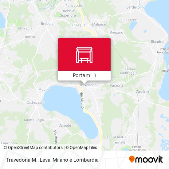 Mappa Travedona M., Leva