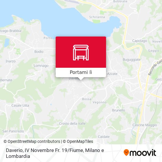Mappa Daverio, IV Novembre Fr. 19 / Fiume