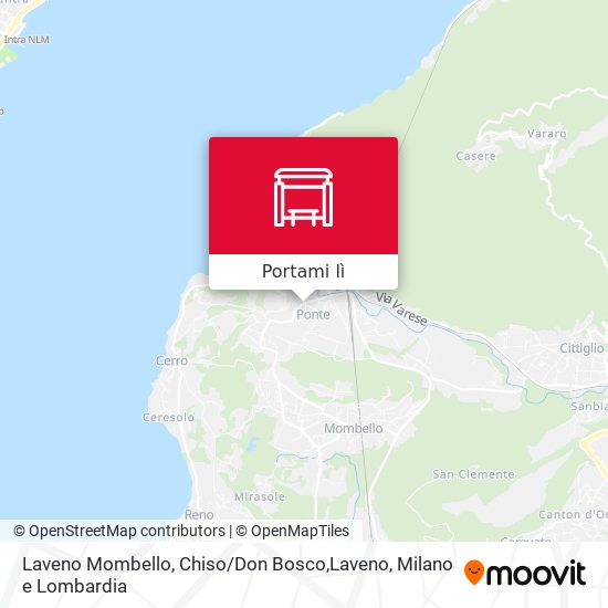 Mappa Laveno Mombello, Chiso / Don Bosco,Laveno