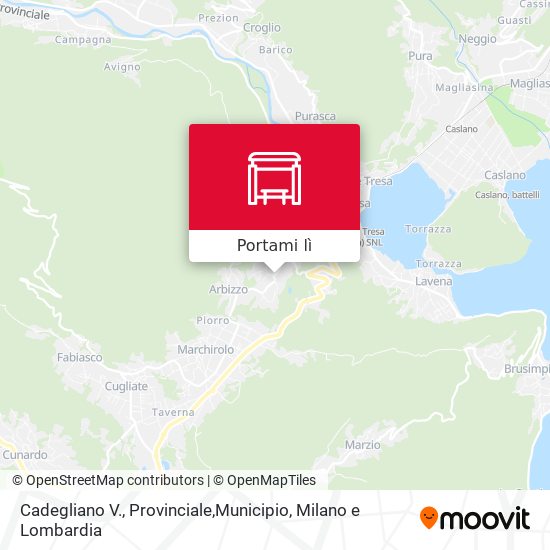 Mappa Cadegliano V., Provinciale,Municipio