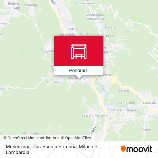 Mappa Mesenzana, Diaz,Scuola Primaria