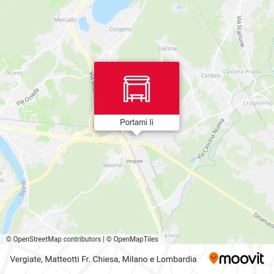 Mappa Vergiate, Matteotti Fr. Chiesa