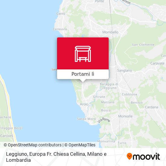 Mappa Leggiuno, Europa Fr. Chiesa Cellina