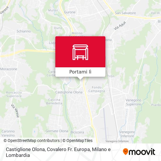 Mappa Castiglione Olona, Covalero Fr. Europa