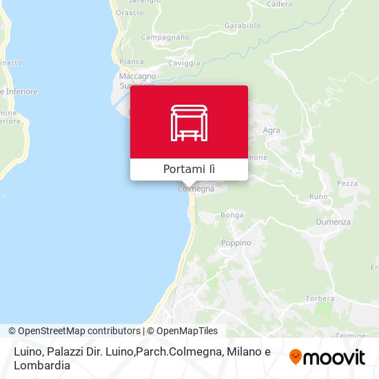 Mappa Luino, Palazzi Dir. Luino,Parch.Colmegna