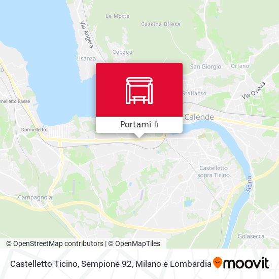 Mappa Castelletto Ticino, Sempione 92