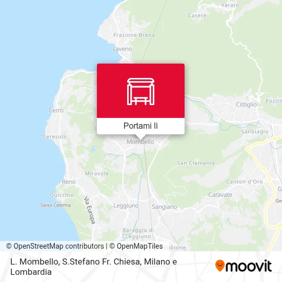 Mappa L. Mombello, S.Stefano Fr. Chiesa