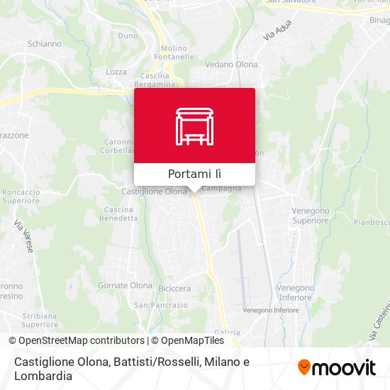 Mappa Castiglione Olona, Battisti / Rosselli