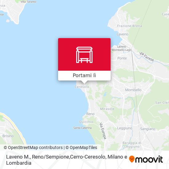 Mappa Laveno M., Reno / Sempione,Cerro-Ceresolo