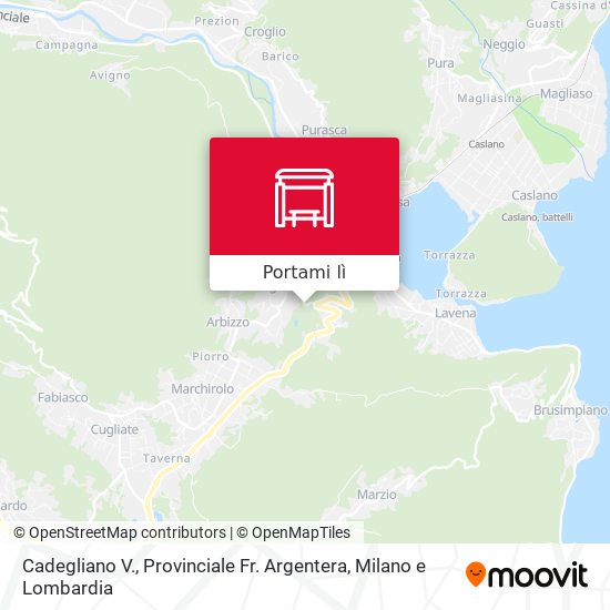Mappa Cadegliano V., Provinciale Fr. Argentera