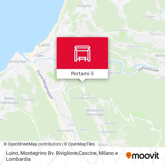 Mappa Luino, Montegrino Bv. Biviglione,Cascine