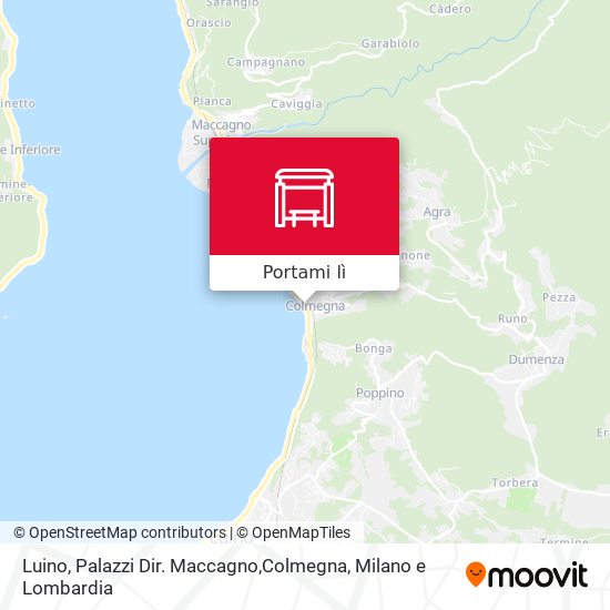 Mappa Luino, Palazzi Dir. Maccagno,Colmegna