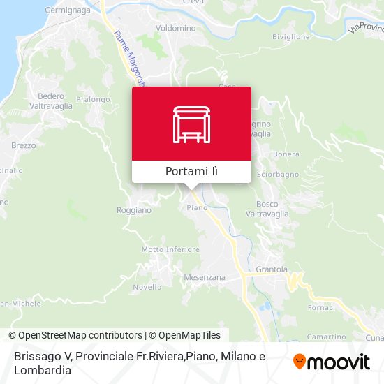 Mappa Brissago V, Provinciale Fr.Riviera,Piano