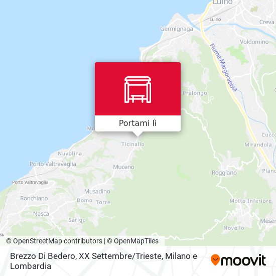 Mappa Brezzo Di Bedero, XX Settembre / Trieste