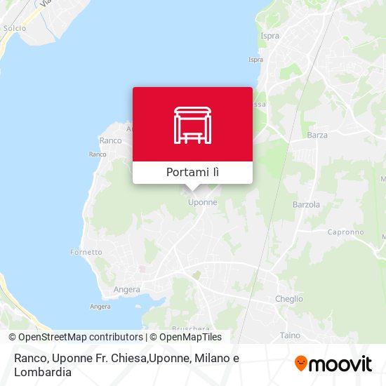 Mappa Ranco, Uponne Fr. Chiesa,Uponne