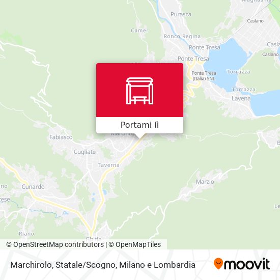 Mappa Marchirolo, Statale/Scogno