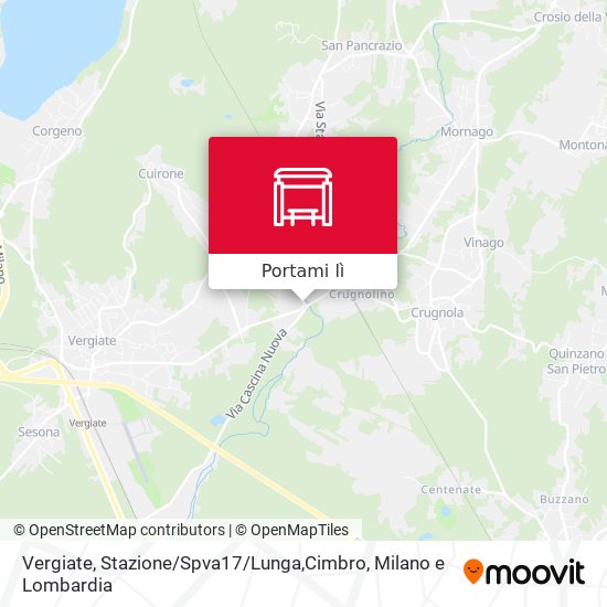 Mappa Vergiate, Stazione / Spva17 / Lunga,Cimbro