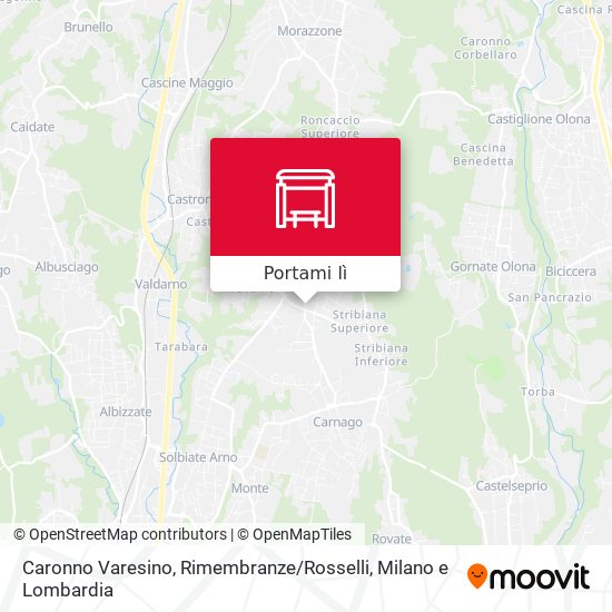 Mappa Caronno Varesino, Rimembranze / Rosselli