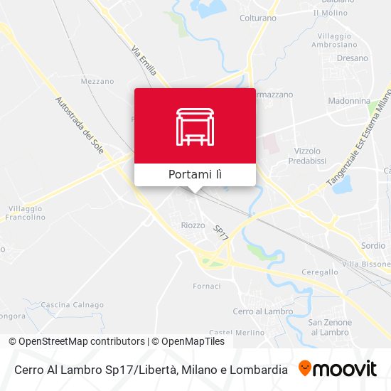Mappa Cerro Al Lambro Sp17/Libertà