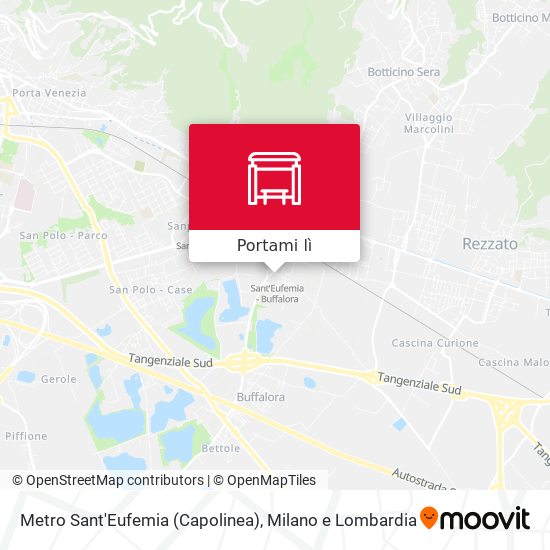 Mappa Metro Sant'Eufemia (Capolinea)