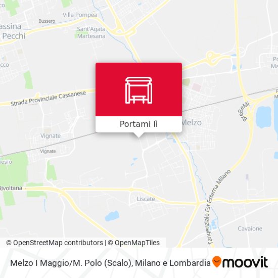 Mappa Melzo I Maggio/M. Polo (Scalo)