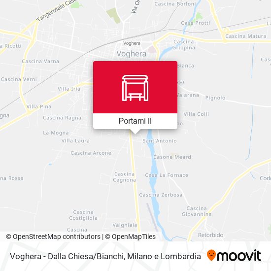 Mappa Voghera - Dalla Chiesa/Bianchi