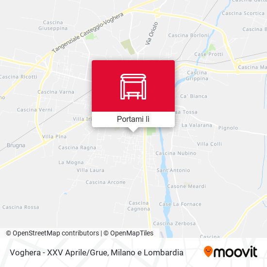 Mappa Voghera - XXV Aprile/Grue
