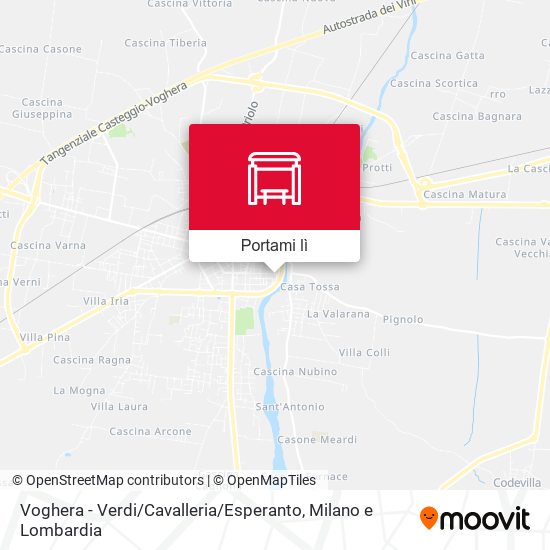 Mappa Voghera - Verdi / Cavalleria / Esperanto