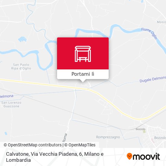 Mappa Calvatone, Via Vecchia Piadena, 6