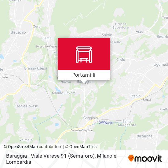 Mappa Baraggia - Viale Varese 91 (Semaforo)