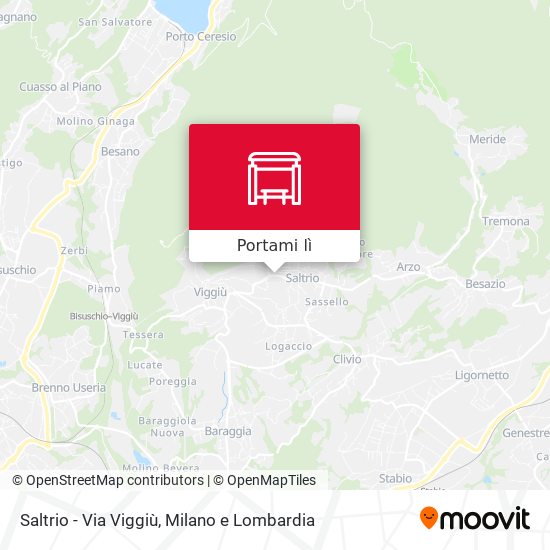 Mappa Saltrio - Via Viggiù