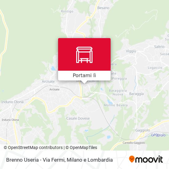 Mappa Brenno Useria - Via Fermi