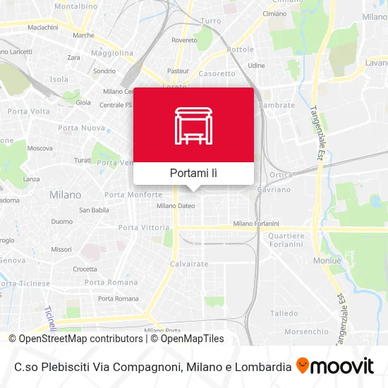 Mappa C.so Plebisciti Via Compagnoni