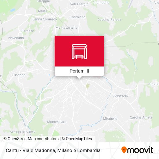 Mappa Cantù - Viale Madonna