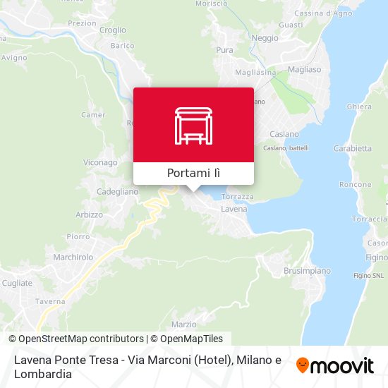 Mappa Lavena Ponte Tresa - Via Marconi (Hotel)