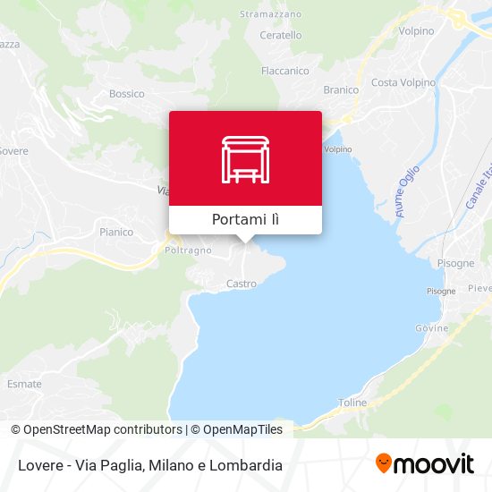 Mappa Lovere - Via Paglia