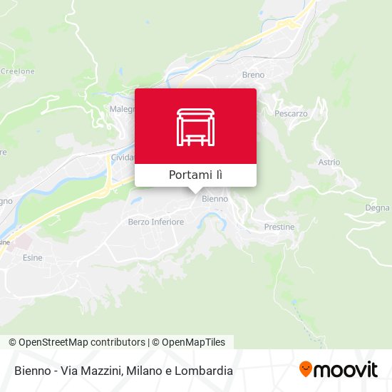 Mappa Bienno - Via Mazzini