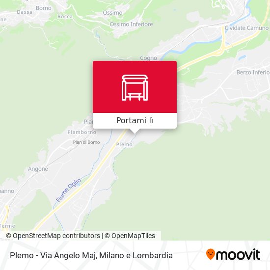 Mappa Plemo - Via Angelo Maj